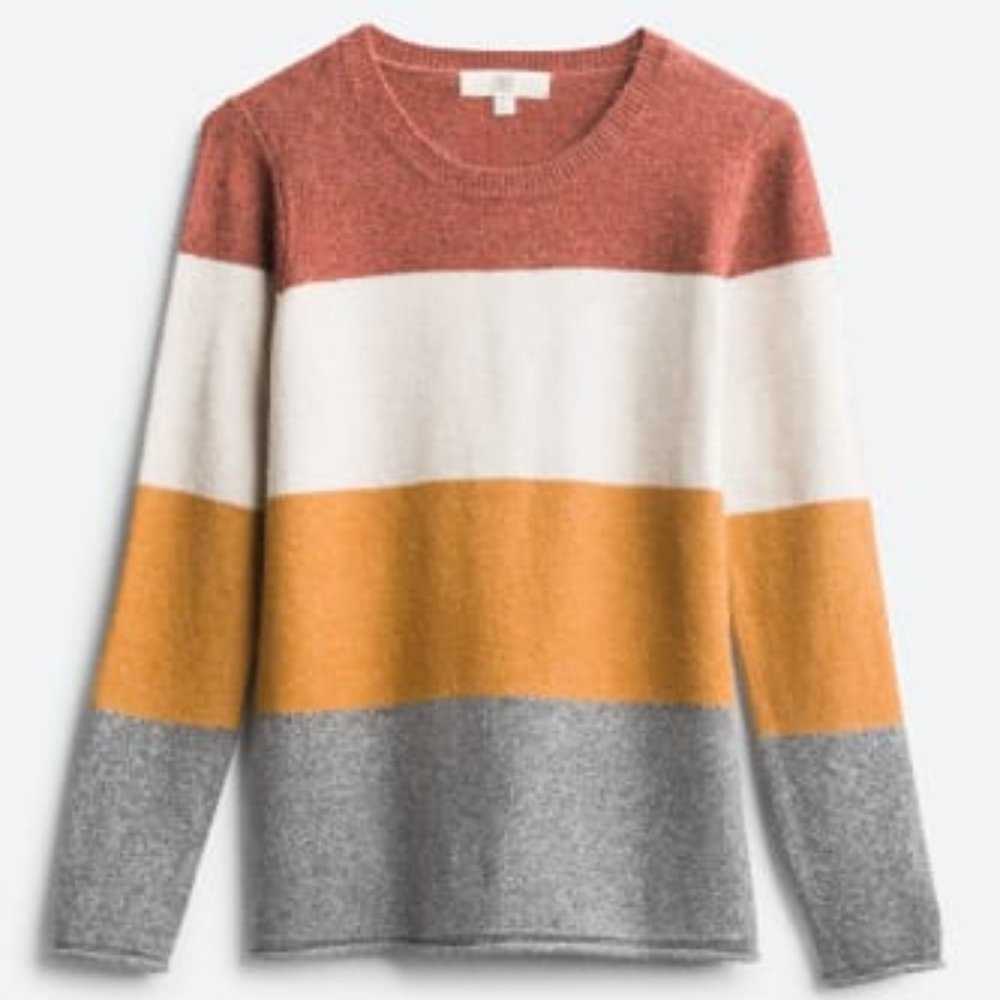 Pinque Gina Crew Neck Sweater XL Burnt Orange -Stitch Fix
